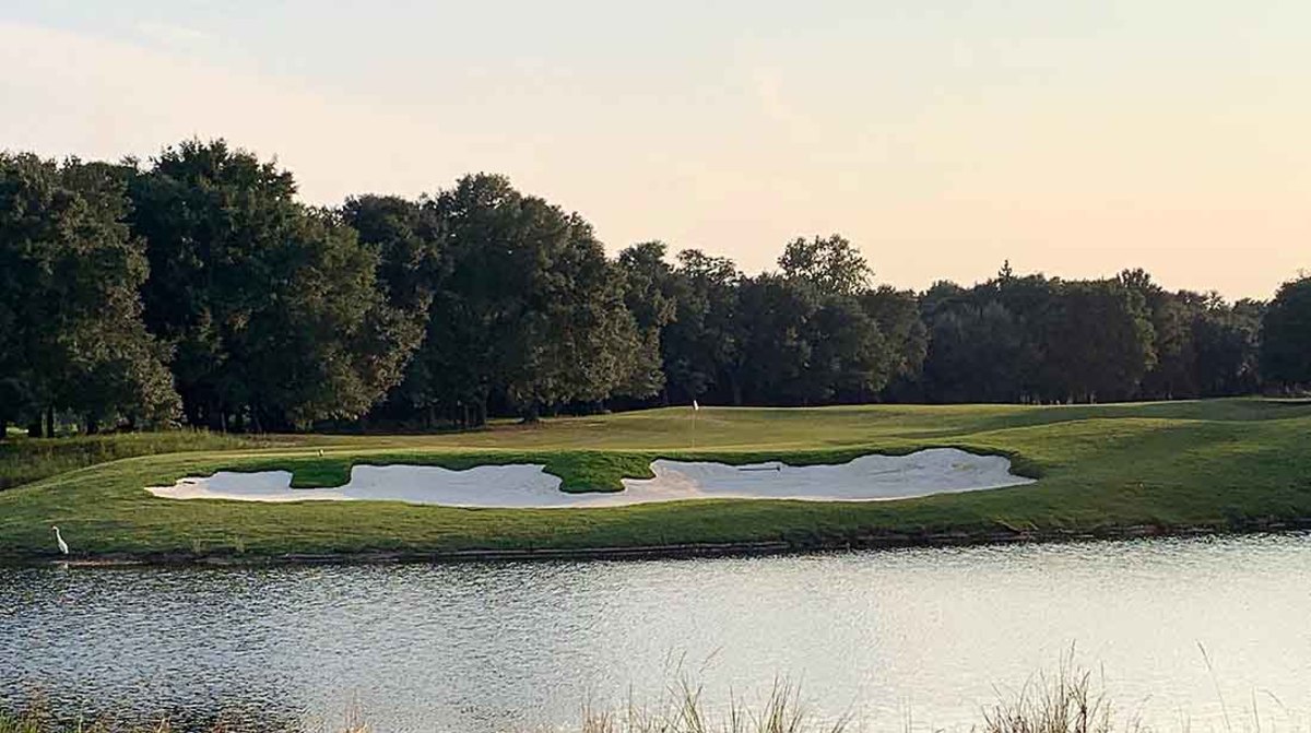 Behind the 18th green at Grande Dunes.