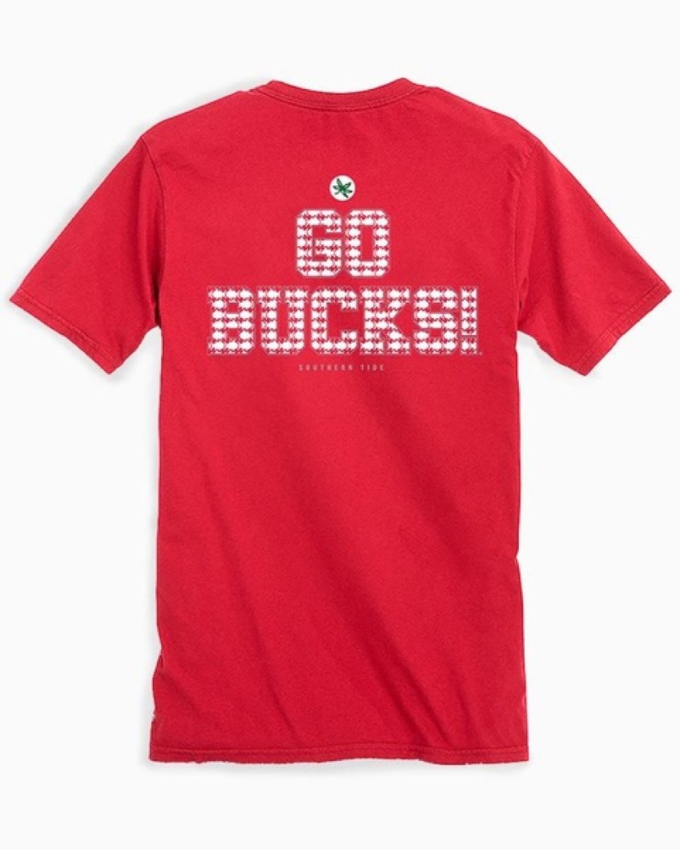 Southern Tide's Ohio State chant short sleeve t-shirt.