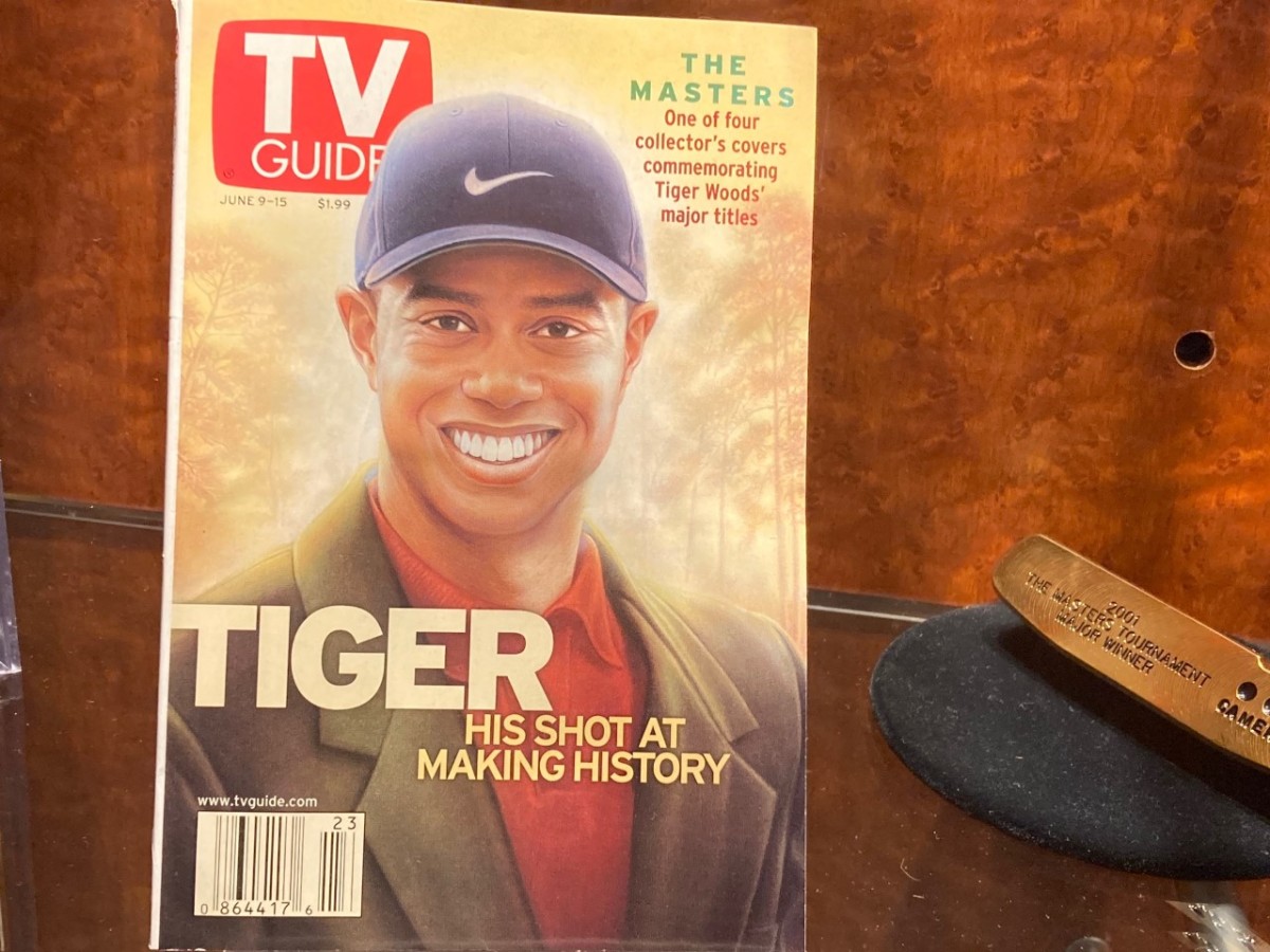 Tiger Woods graced the cover of TV Guide in 2001.