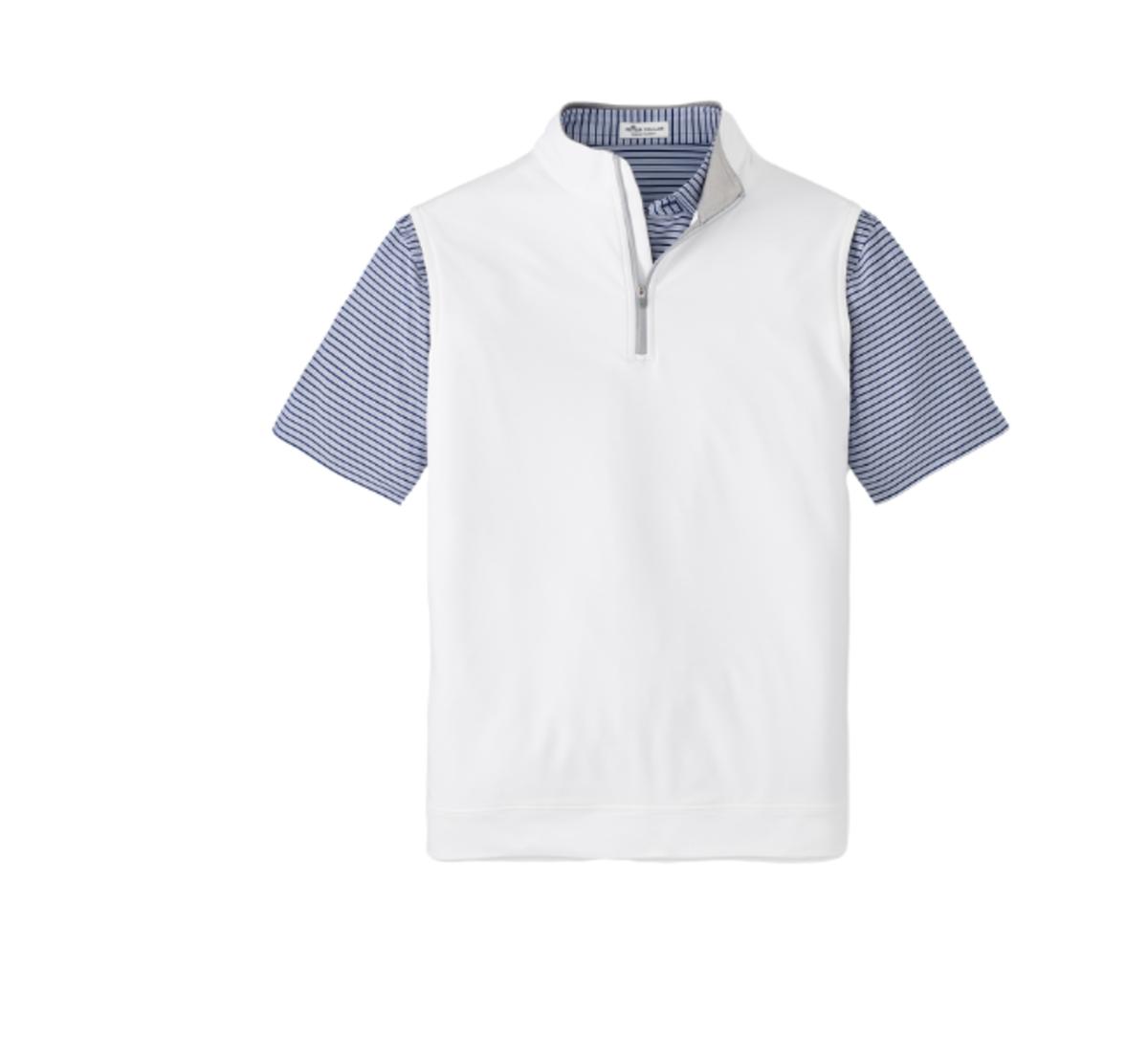 Peter Millar Galway Stretch Loop Terry Quarter-Zip Vest