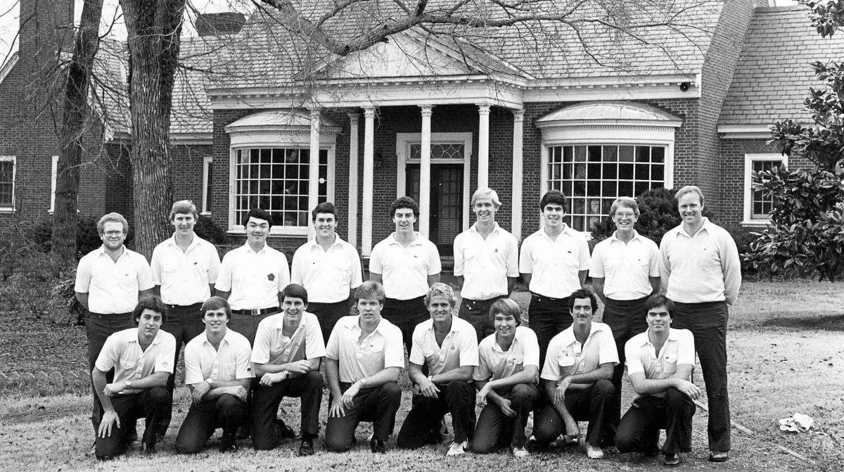 The 1983 University of North Carolina golf team.