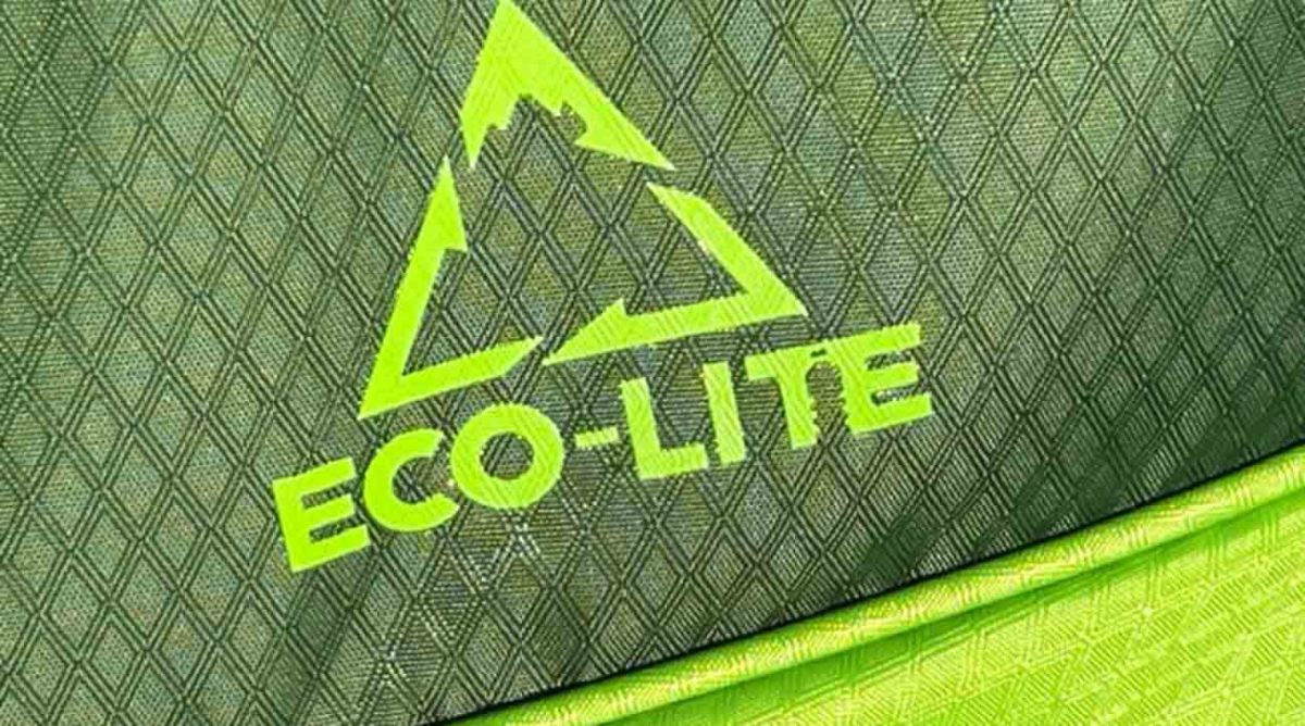 An Eco-Lite symbol on the Sun Mountain Eco-Lite bag.