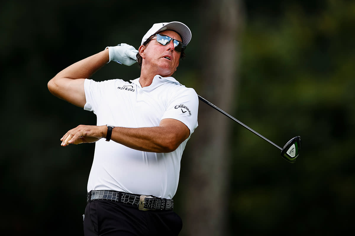 Phil Mickelson plays the 2021 BMW Championship.