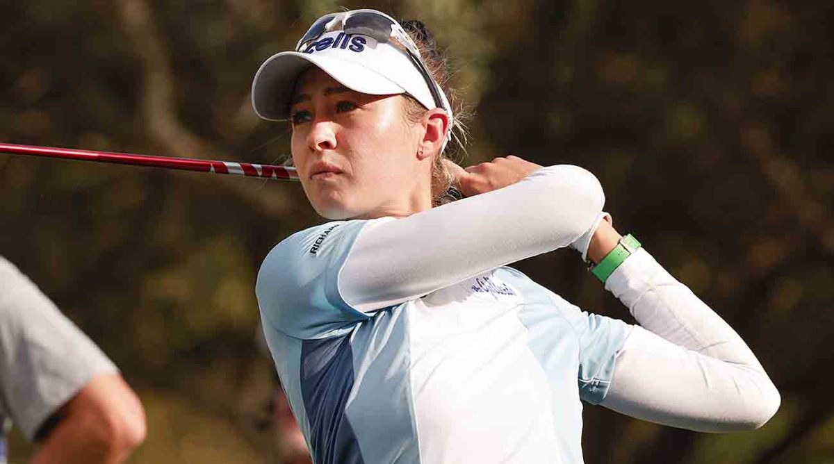 Nelly Korda is pictured at the 2022 PNC Championship.