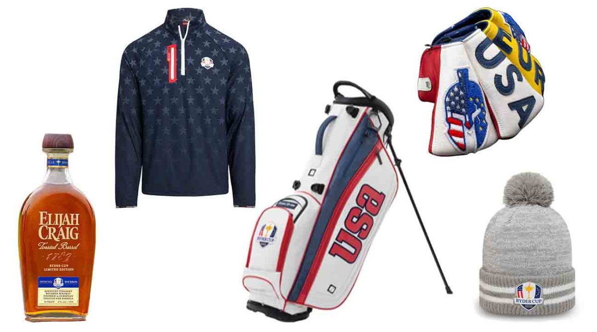 Special Ryder Cup-edition merchandise from various brands.