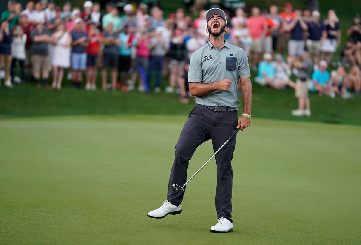 Max Homa wins the 2019 Wells Fargo Championship.