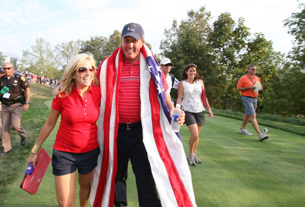 Phil and Amy Mickelson at Valhalla in 2008.