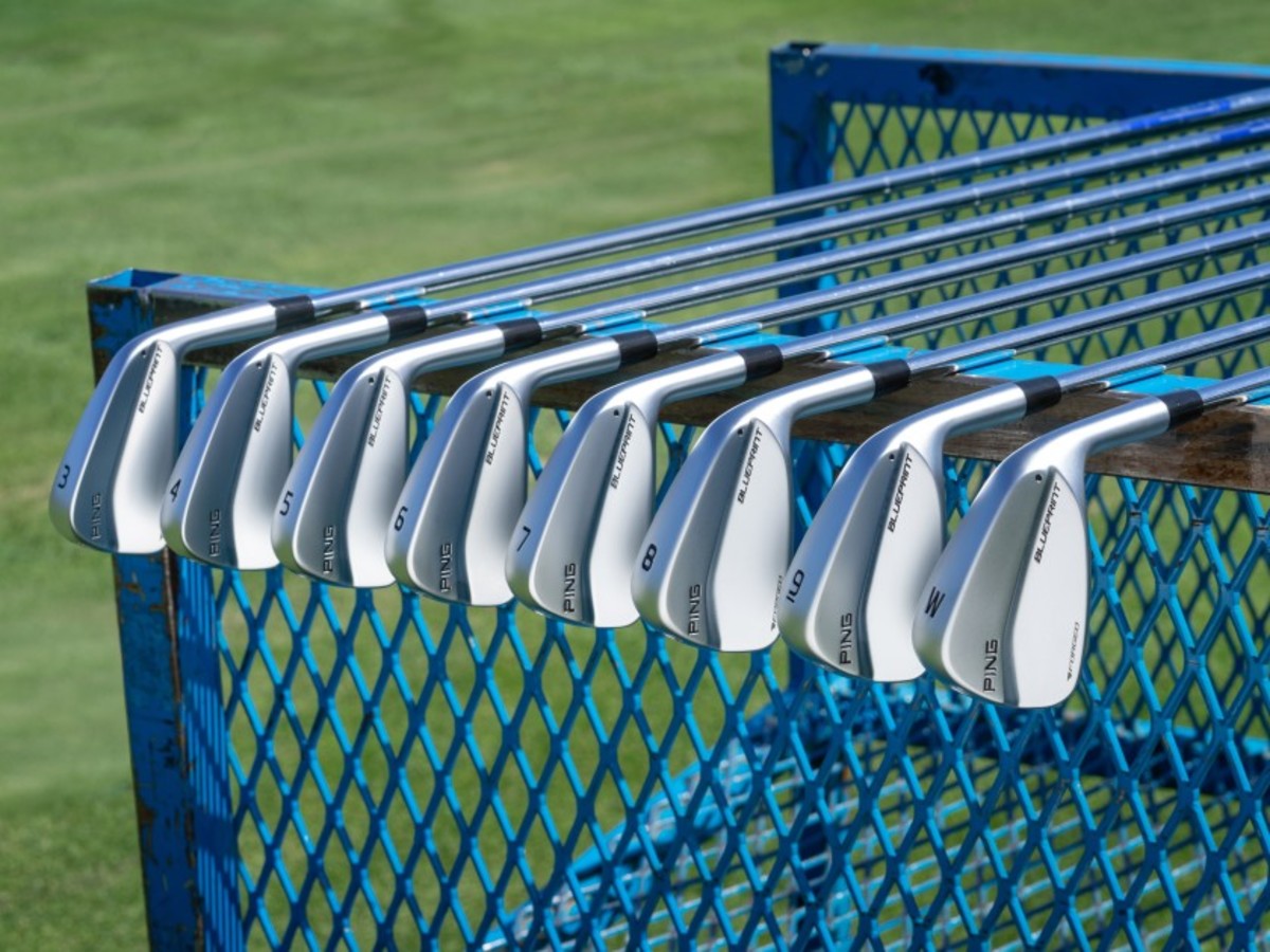 In its Blueprint irons, Ping inserted a small, weighted tungsten plug into the club's toe, which improves stability on off-center hits.