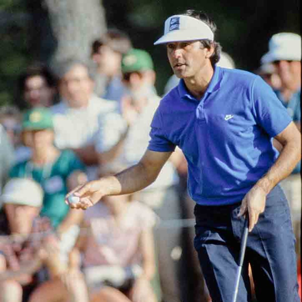 Seve Ballesteros is pictured at the 1986 Masters