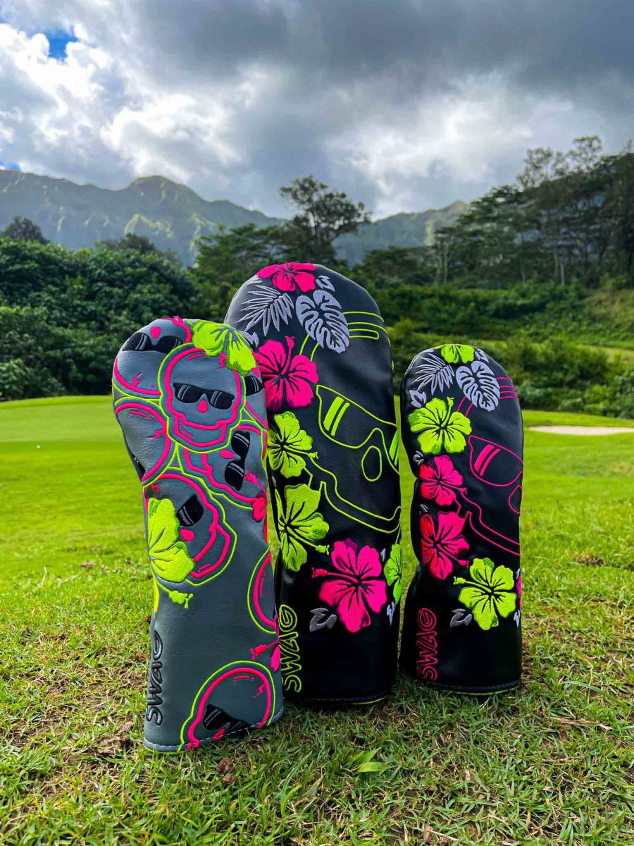 Swag Golf's new covers in conjunction with the PGA Tour's Hawaii events.