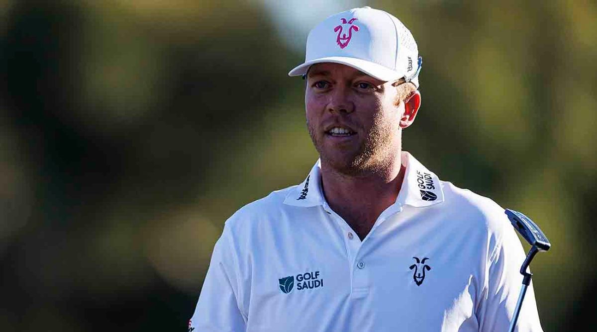 Talor Gooch is pictured at the 2023 LIV Golf Adelaide event.