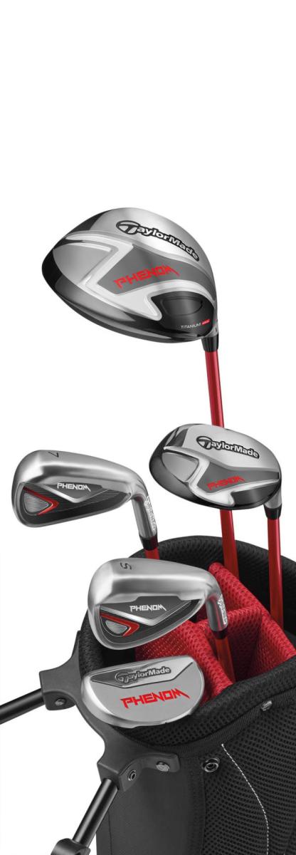 TaylorMade hopes to give young golfers the thrill of hitting the ball into the air with the Phenom line of clubs.