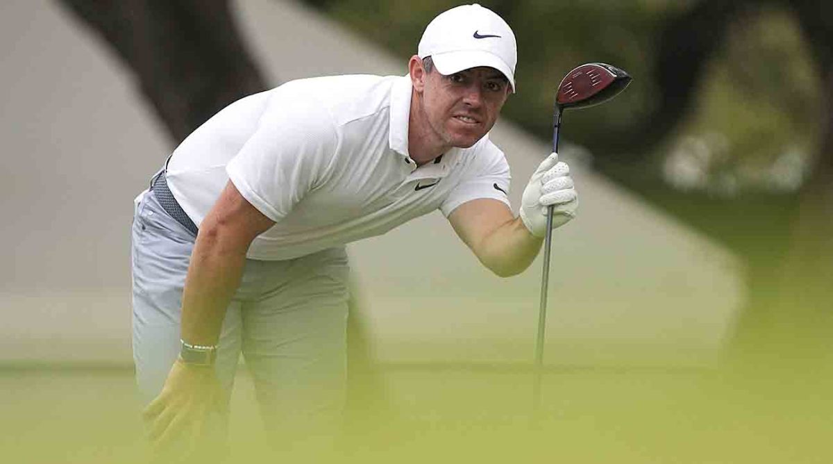Rory McIlroy is pictured at the 2023 WGC-Dell Match Play.