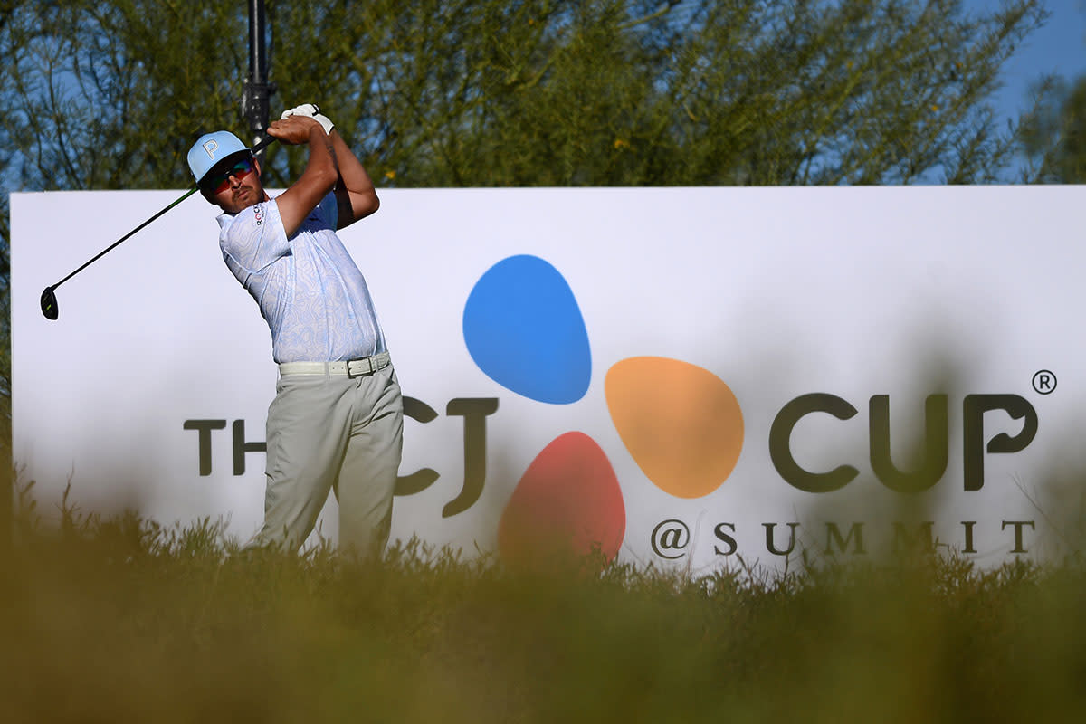 Rickie Fowler leads the 2021 CJ Cup in Las Vegas after 54 holes.