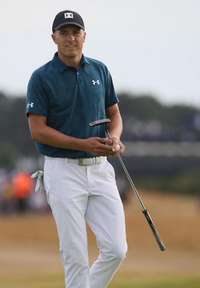 Jordan Spieth, who surged into a share of the lead Saturday at the British Open, could be the man to beat today.