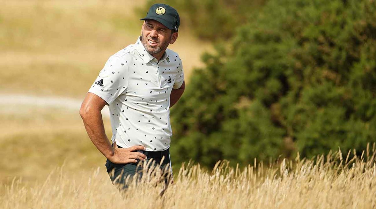 Sergio Garcia is pictured at the 2022 British Open.