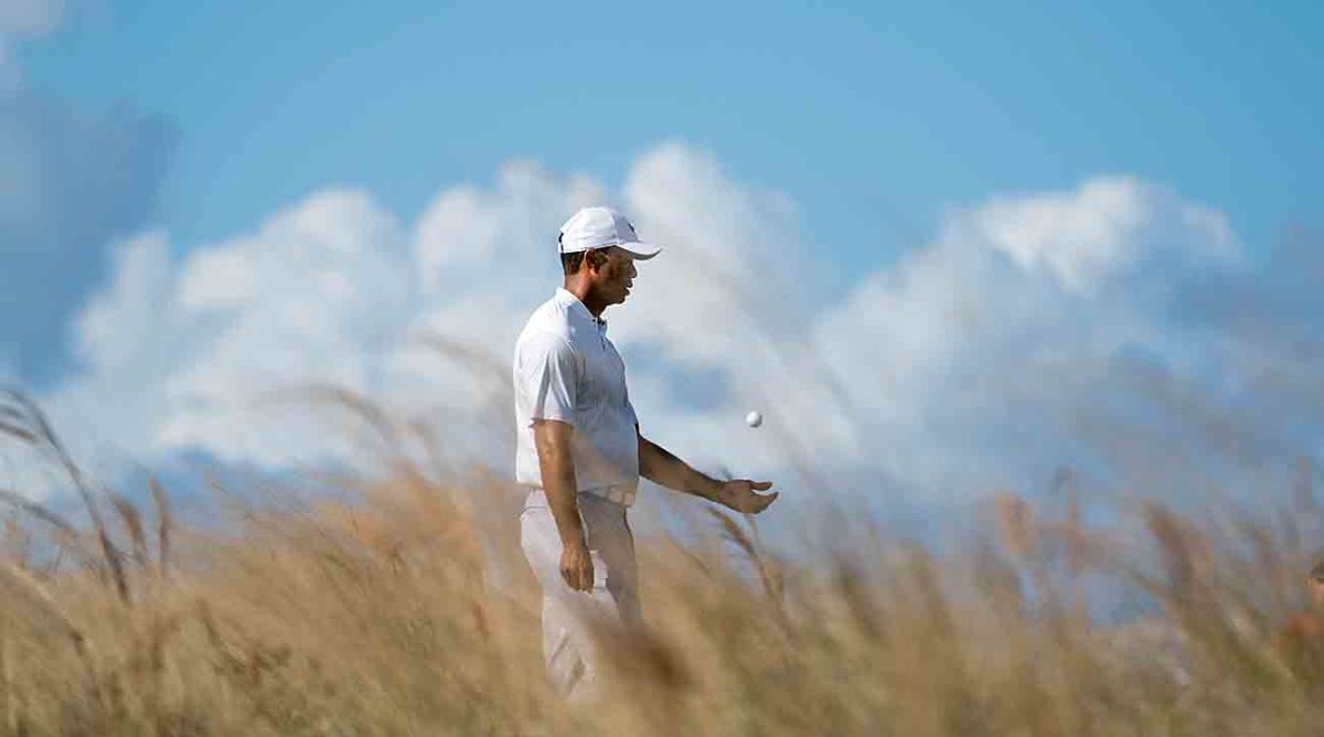 Tiger Woods is pictured at the 2017 Hero World Challenge.