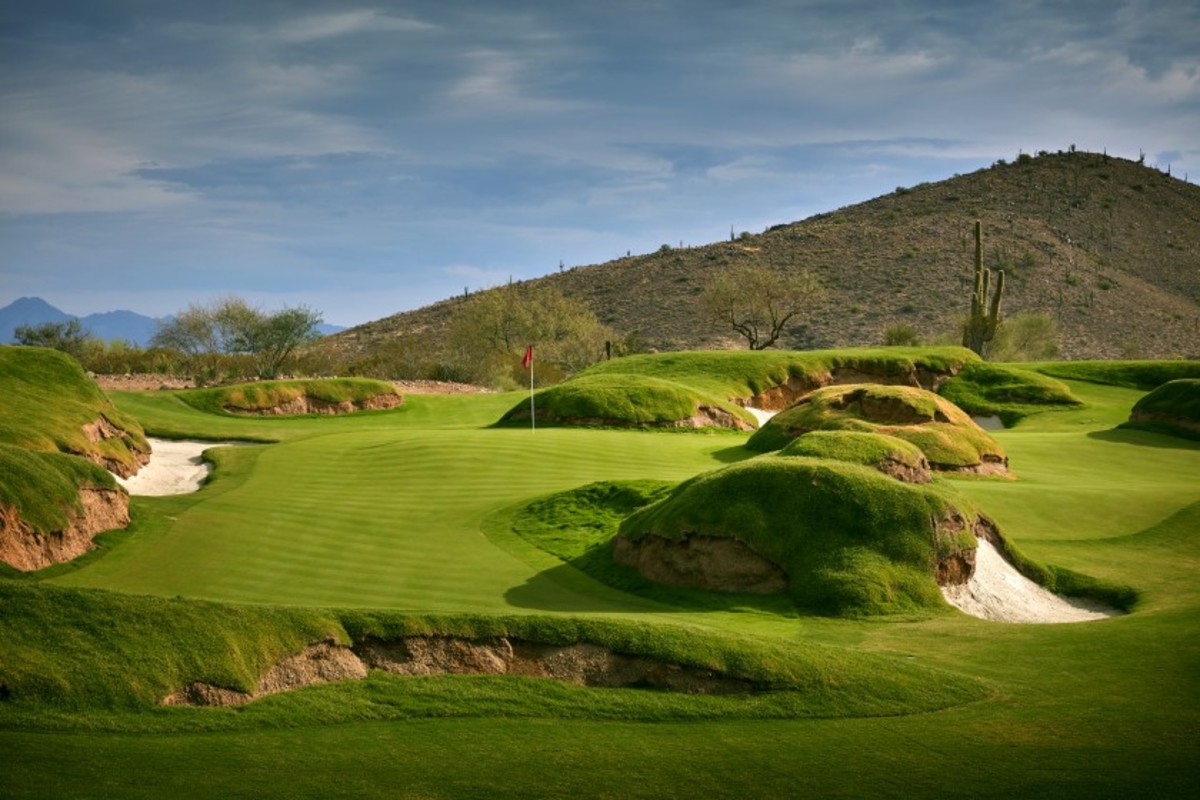 Course architects David Kahn and Tim Jackson utilized a Playstation video game to help them design Scottsdale National Golf Club's Bad Little Nine course that was purposely designed to play as difficult as possible.