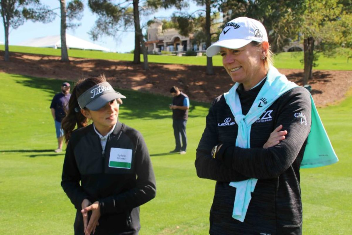 Annika Sorenstam strives to encourage the next generation of golfers. 