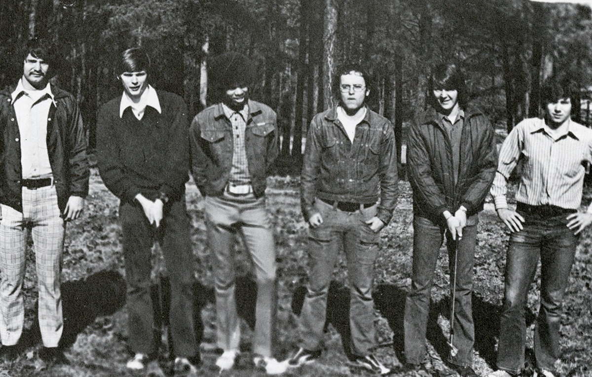 The High Point University Golf team in the early 1970s.