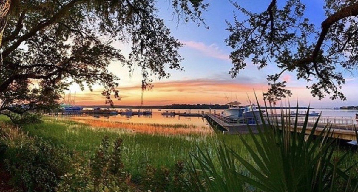 While nearly 30 courses are a key drawing point to Hilton Head Island, S.C., the views overlooking the Intercoastal Waterway — such as this one from the eatery Skull Creek — are just as enticing. 