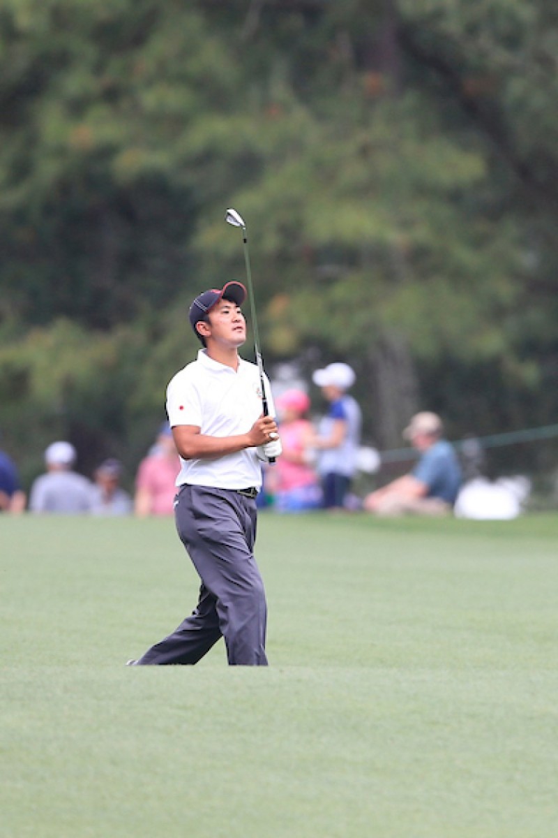 Amateur Takumi Kanaya of Japan joins the 3rd-round assault on Augusta National, touring the front nine in 4-under 32 en route to a 68.