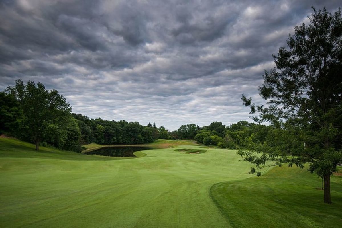 When Keller Golf Course reopened in 2014, the 12th hole, which featured a double fairway and a central bunker, took a back seat to marketing hype that touted a par-3 with an oak tee situated 50 yards in front of the green.
