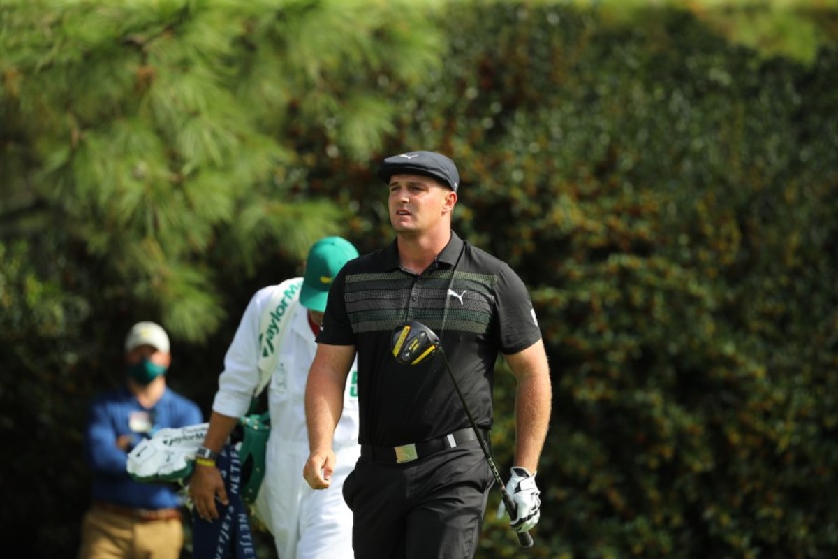 Bryson DeChambeau claims that he 'wasn't comfortable' with his swing in a 1st-round 70 at the Masters on Thursday. 