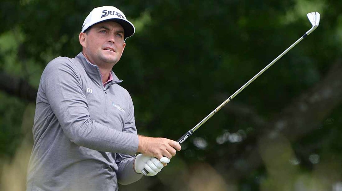 Keegan Bradley watches an iron shot in the third round of the 2022 U.S. Open.