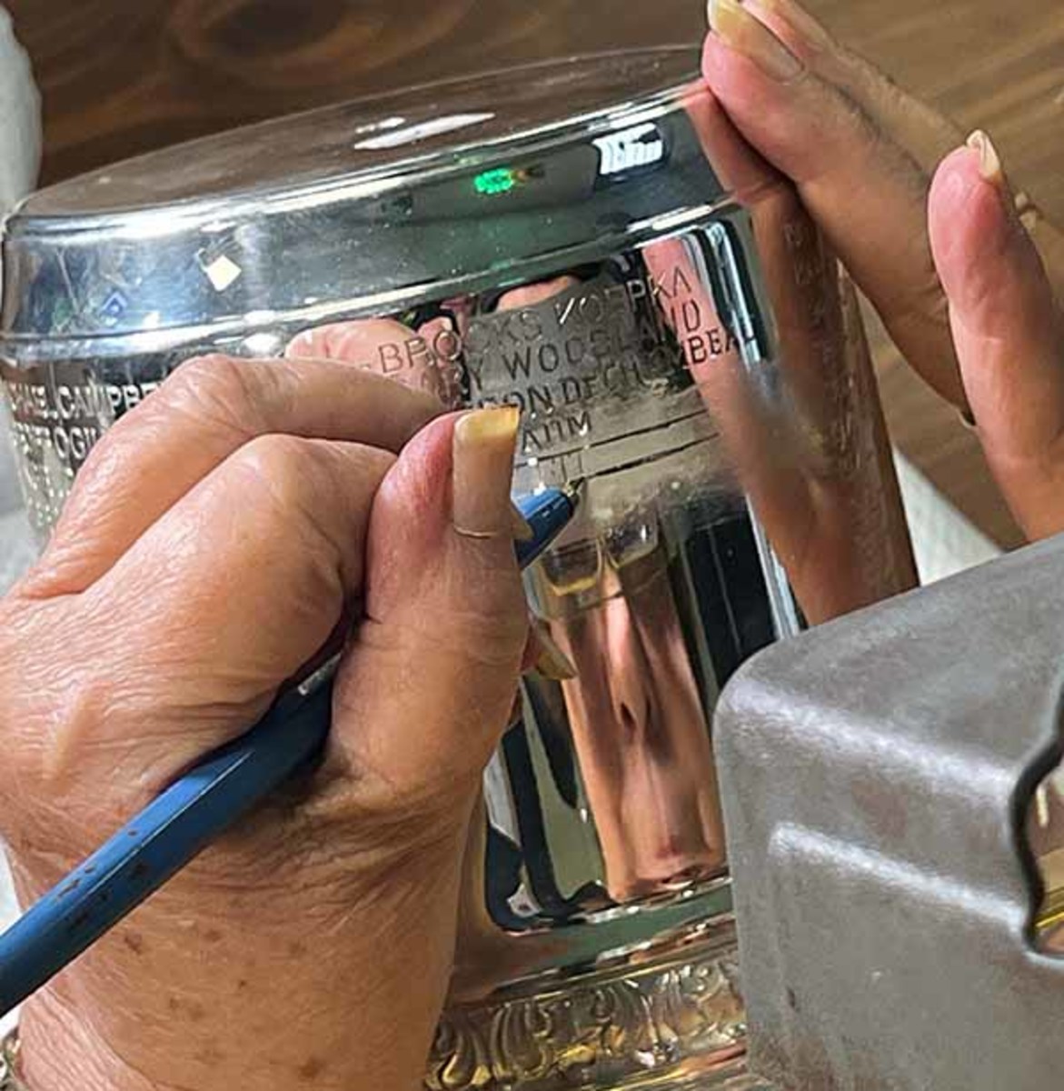 US Open trophy engraving