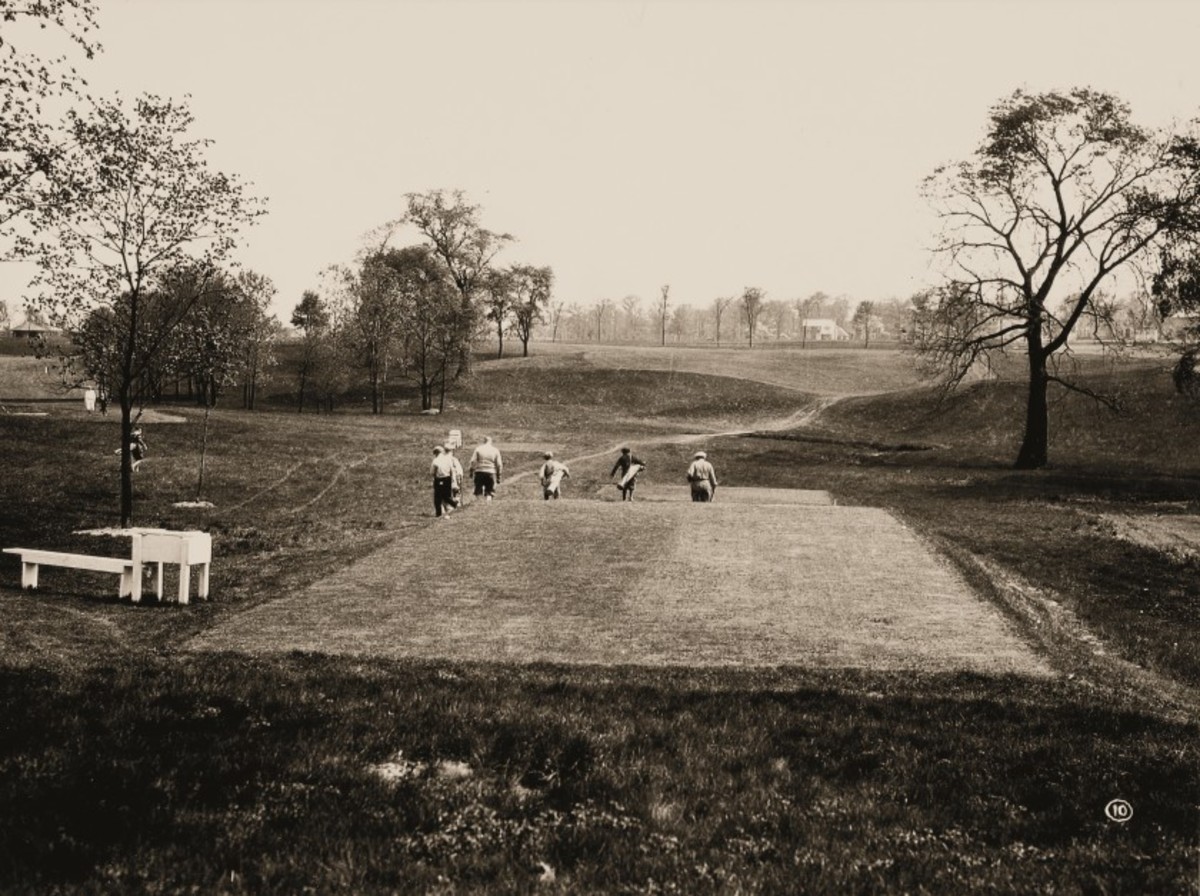 How the sixth hole at the Donald Ross-designed Scioto Country Club looked in 1926, 10 years after its opening in Columbus, Ohio.
