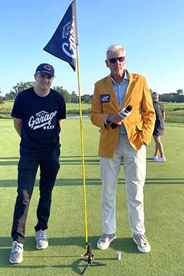 Trey Wingo with the winner.