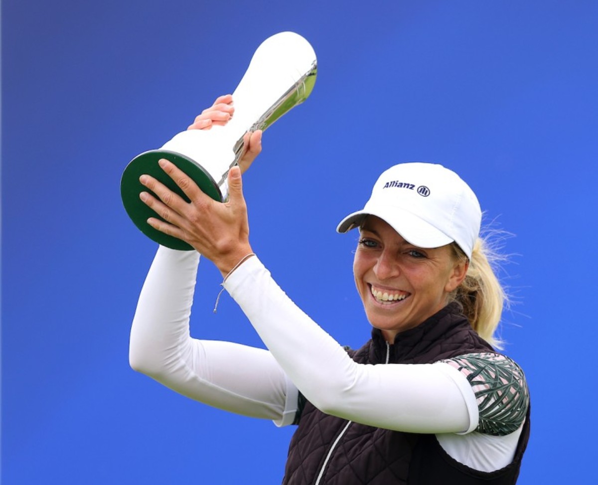 Germany's Sophia Popov revels in her improbable route to victory at the Women's British Open at Royal Troon in Scotland.