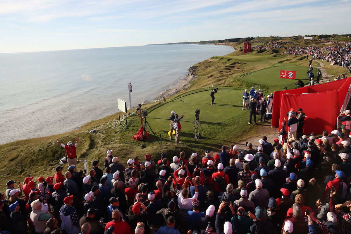 Patrick Cantlay plays the 2021 Ryder Cup.