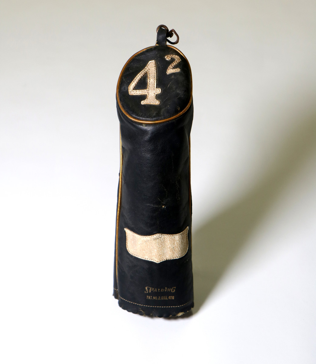 A headcover from Jackie Robinson, with his number 42.