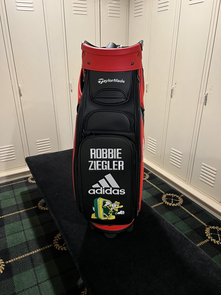 U.S. Amateur participant Robbie Ziegler's staff bag.