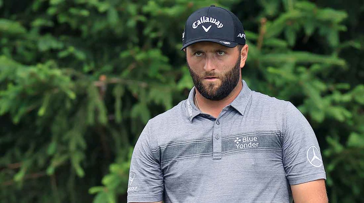 Jon Rahm is pictured during the second round of the 2022 U.S. Open.