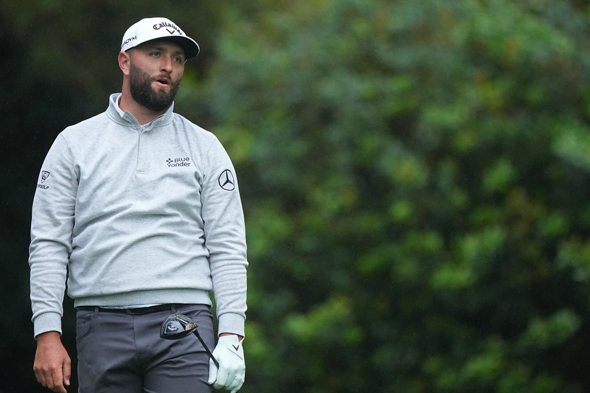 Jon Rahm is trying to come from behind and win the Masters.