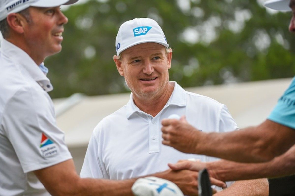 International captain Ernie Els faces a big challenge next week to get his team playing more like the Globetrotters and less like the hapless Generals against Matt Kuchar (left) and the Americans in the Presidents Cup.