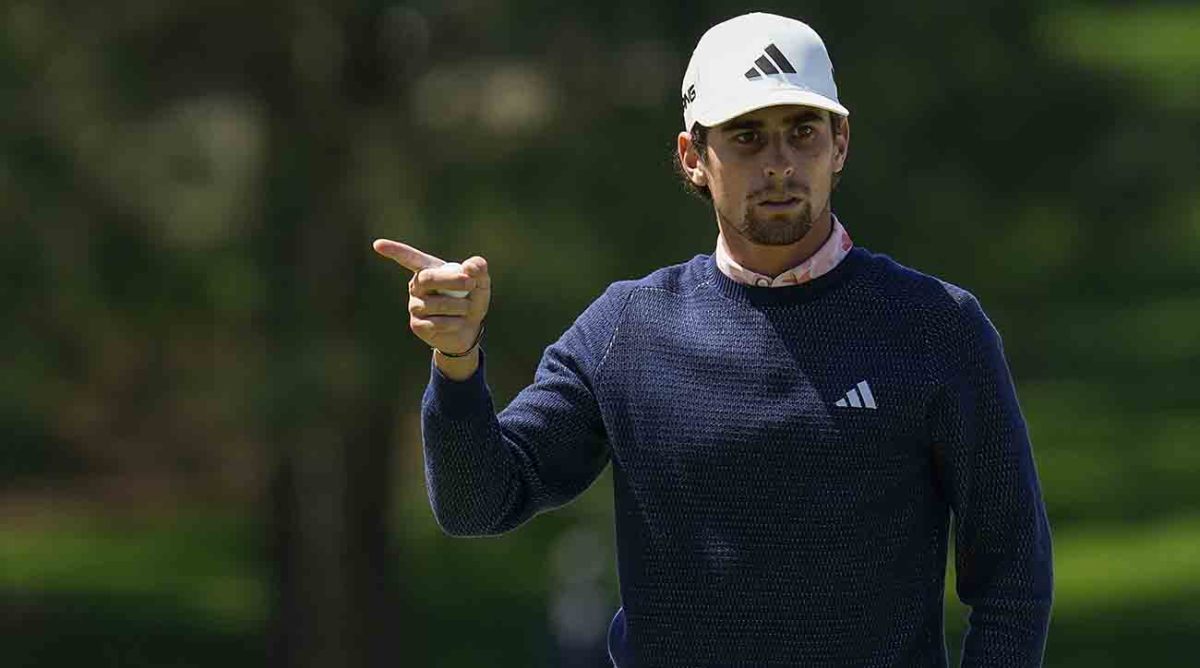 Joaquin Niemann is pictured during the 2023 Masters.