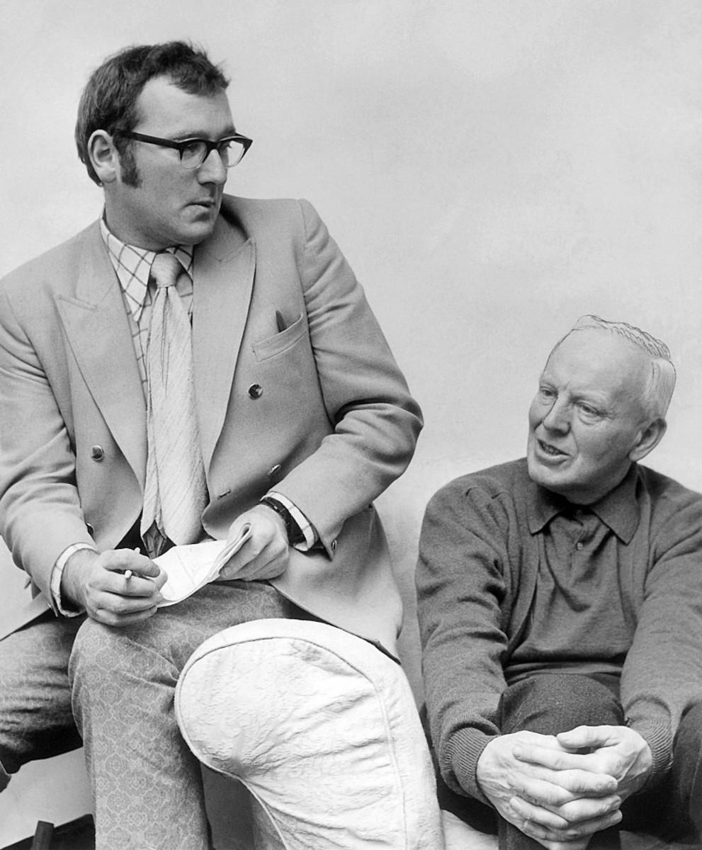 Ireland's Pat Ruddy, left, and Eddie Hackett shared a passion for golf. While Ruddy was a longtime golf writer who eventually dabbled in golf course design, Hackett was a noted club pro, club maker and course designer.