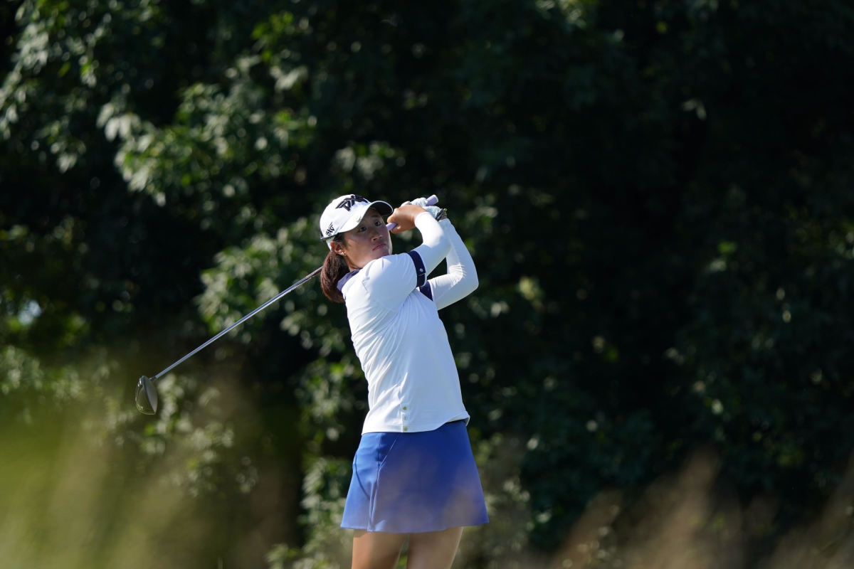 Gina Kim during Wednesday practice at the 2022 French Lick Charity Classic.