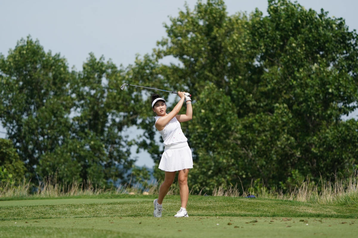 Lucy Li during Tuesday practice at the 2022 French Lick Charity Classic.