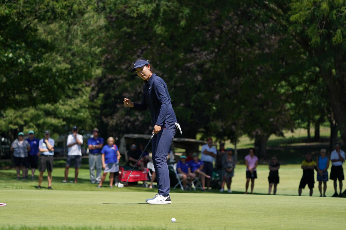Xiaowen Yin at the 2022 Battle Creek Casino Hotel Championship.
