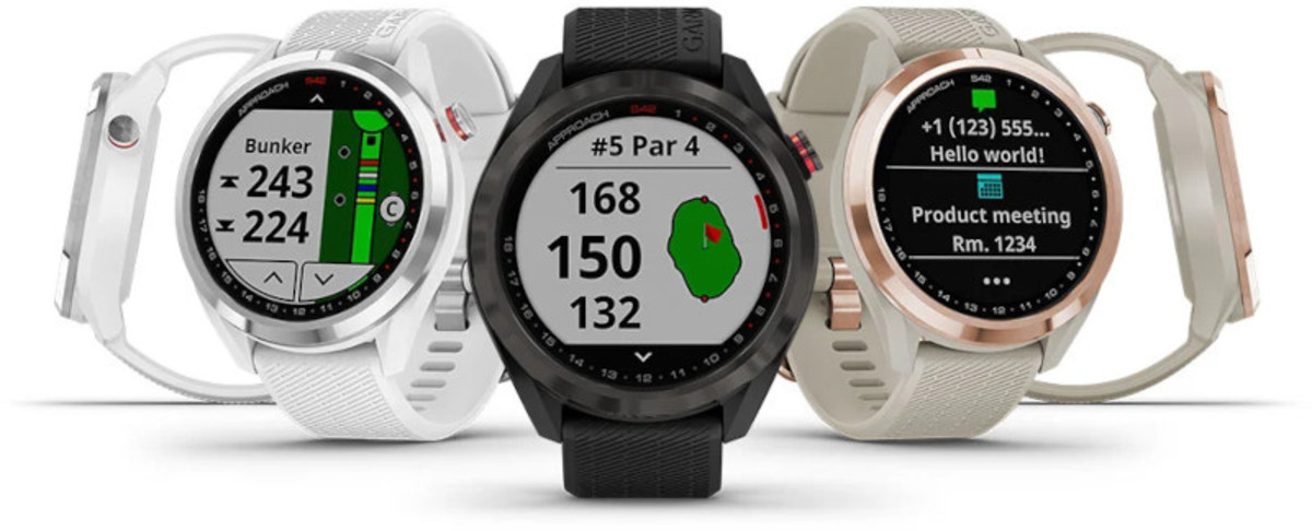 Shop the latest golf GPS watches, like the Garmin Approach S42, on Morning Read's online pro shop, powered by GlobalGolf.