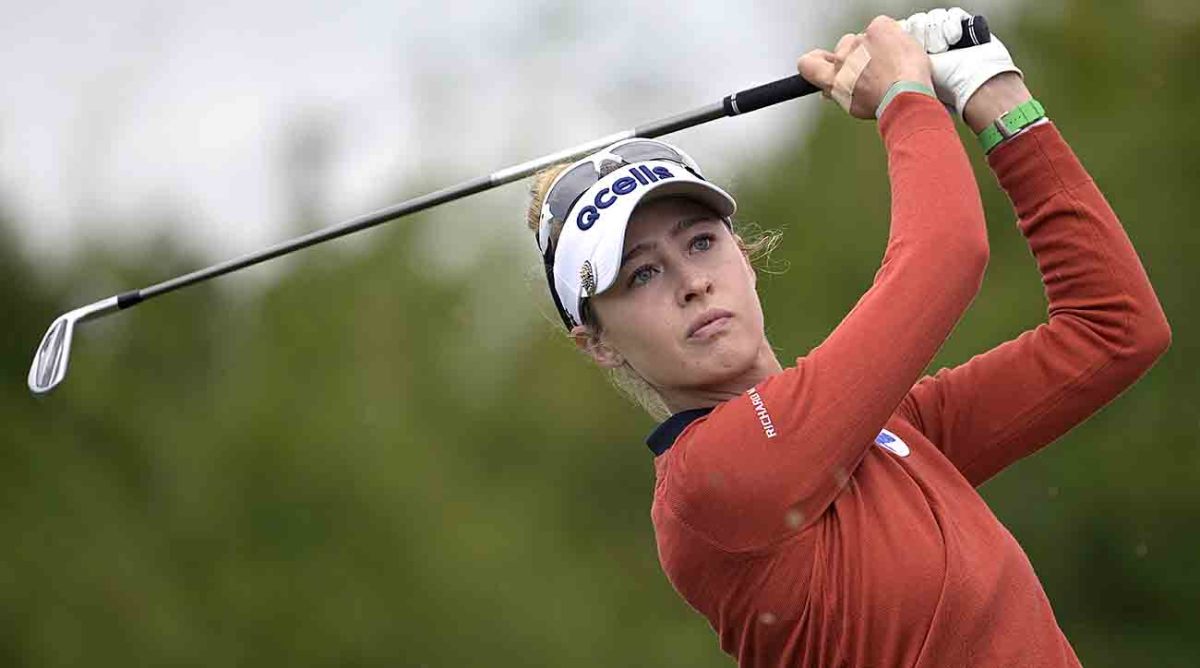 Nelly Korda is pictured at the 2022 Pelican Women's Championship.