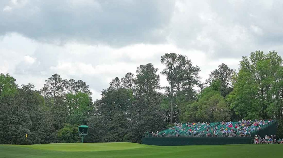 5th hole green, 2023 masters