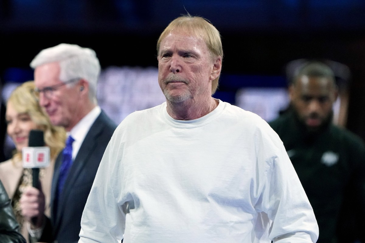 Las Vegas Raiders owner Mark Davis called out, “Are you going to hail this time?”