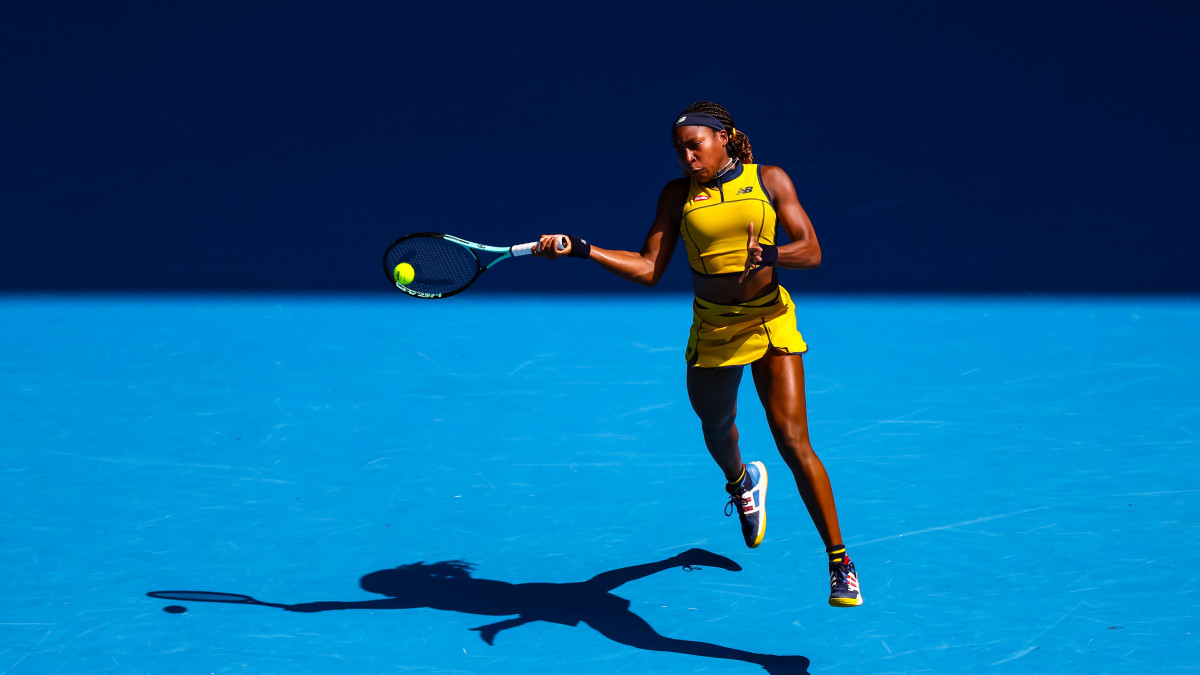 Coco Gauff in Round 2 of the Australian Open.