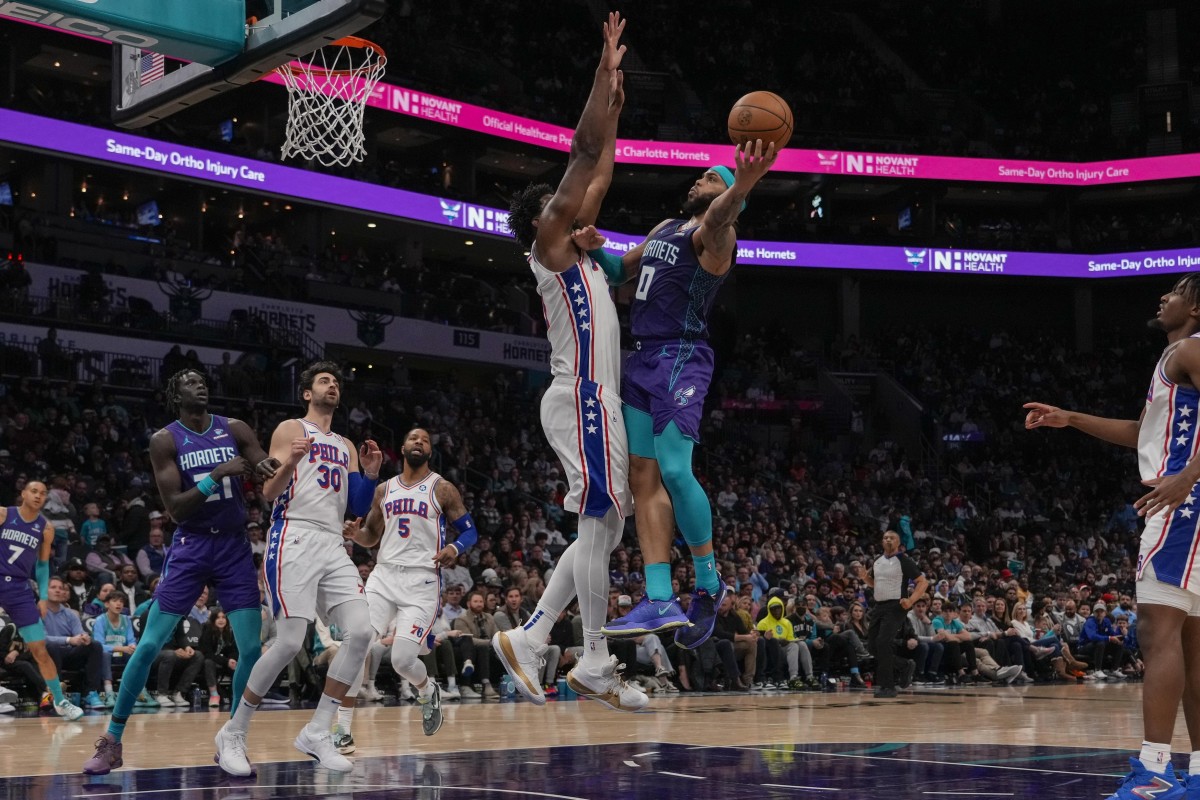 Sixers Squeak by Scrappy Hornets - Sports Illustrated Charlotte Hornets ...